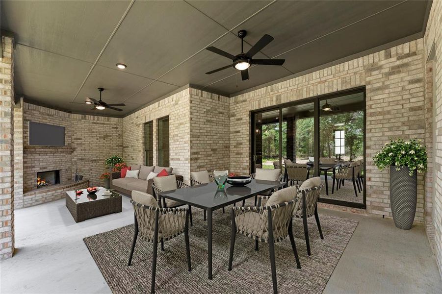 Furnished interior view inside a new home in Arbor Hills, Poolville (Image 9).