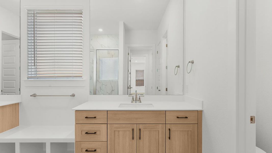 Furnished interior view inside a new home in Lariat, Liberty Hill (Image 9).