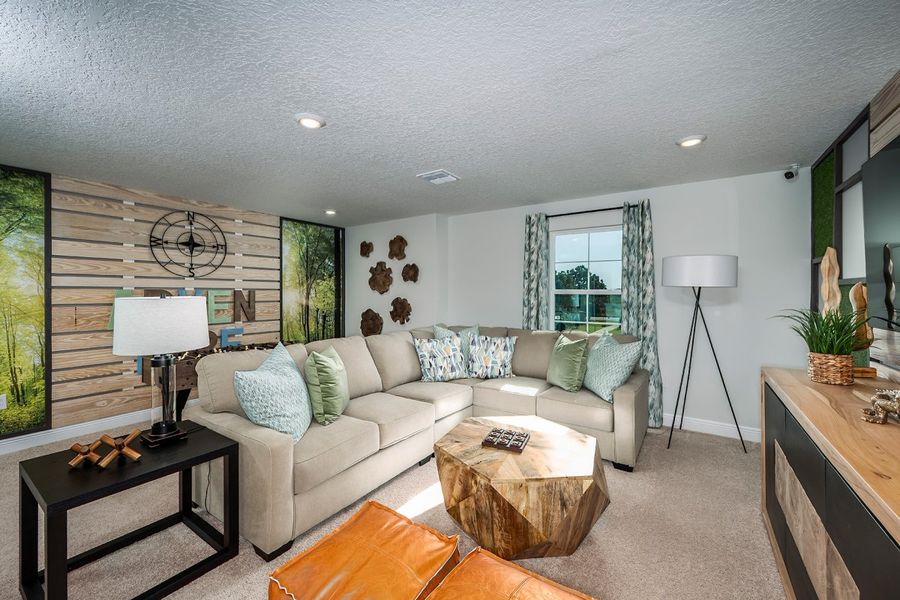 Representative furnished interior of a home built from the Coquina by Casa Fresca Homes in Mirada, San Antonio (Image 13).