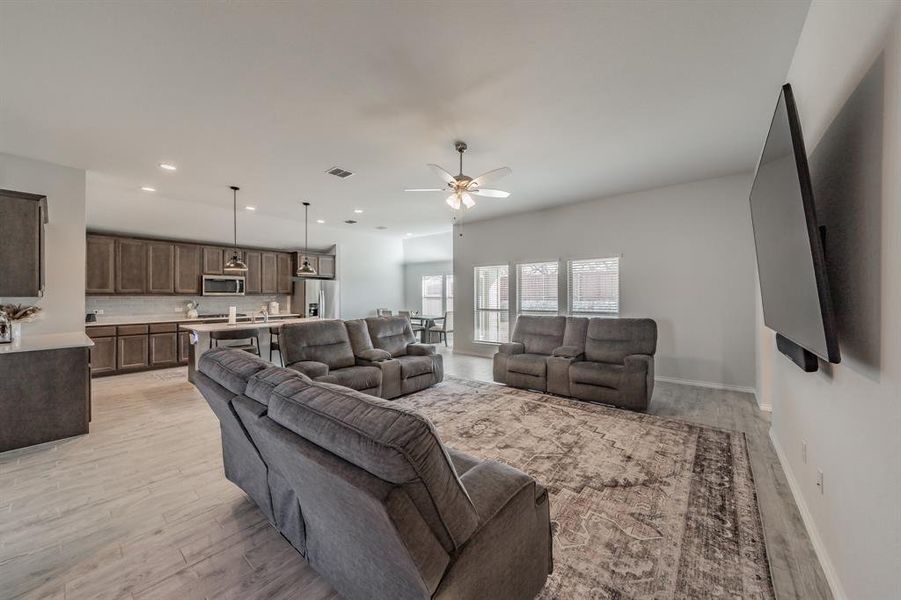 Furnished interior view inside a new home in Stone Eagle, Azle (Image 5).