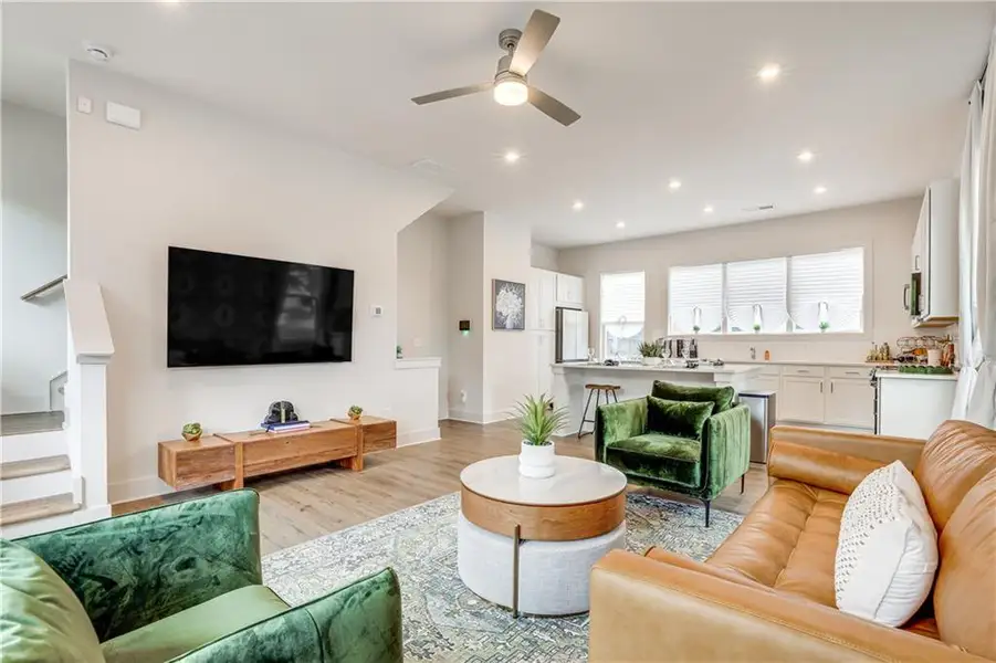 Furnished interior view inside a new home in , Atlanta (Image 12).