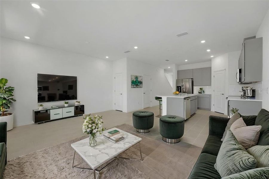 Furnished interior view inside a new home in Shores at Mirada, San Antonio (Image 8).