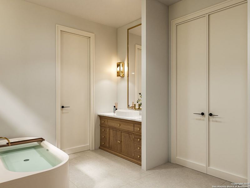 Furnished interior view inside a new home in , New Braunfels (Image 17). Furnished interior view inside a new home in , New Braunfels (Image 17).