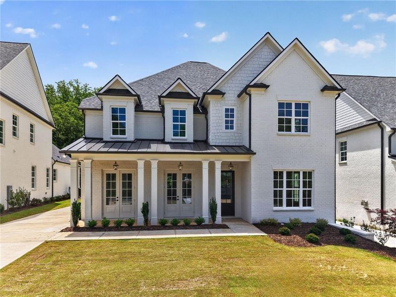 Front exterior of a new home in , Suwanee, GA, highlighting curb appeal (Image 26).
