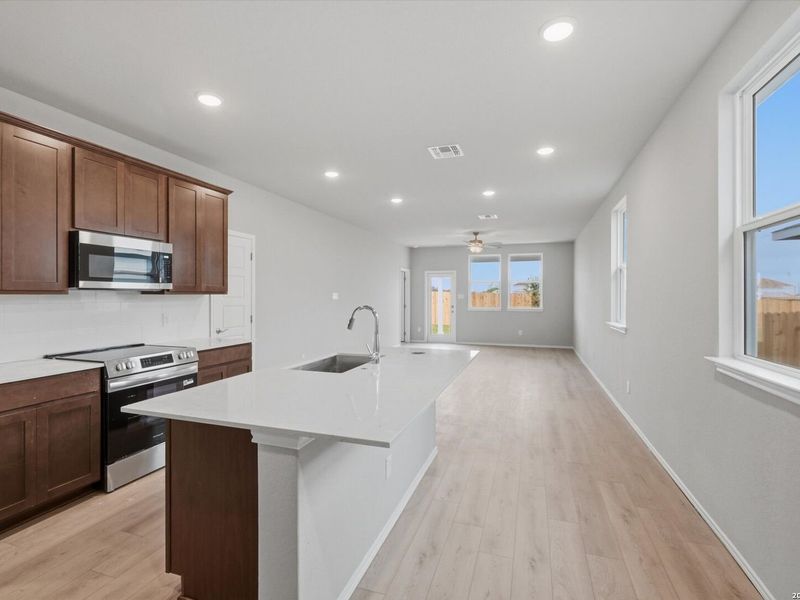Furnished interior view inside a new home in Agave, San Antonio (Image 5). Furnished interior view inside a new home in Agave, San Antonio (Image 5).