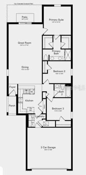 2D floor plan layout of this home in Solena, Fort Myers, FL (Image 2). 2D floor plan layout of this home in Solena, Fort Myers, FL (Image 2).
