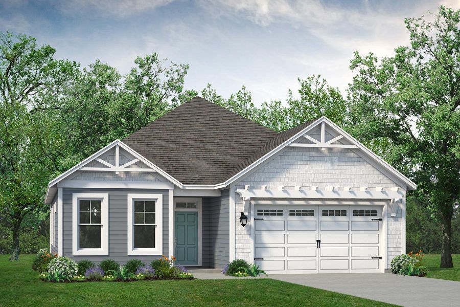 Representative exterior photo of a completed home built from the The Redbud by Chesapeake Homes in Coastal Club of the Carolinas, Calabash, NC (Image 20).