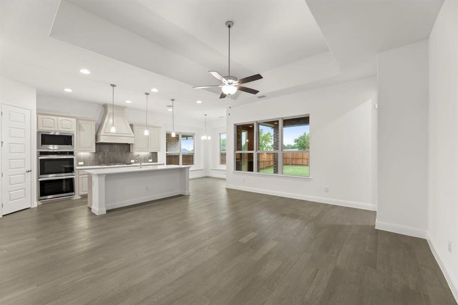 Spacious, unfurnished interior of a new home in River Ranch, Van Alstyne (Image 35). Spacious, unfurnished interior of a new home in River Ranch, Van Alstyne (Image 35).