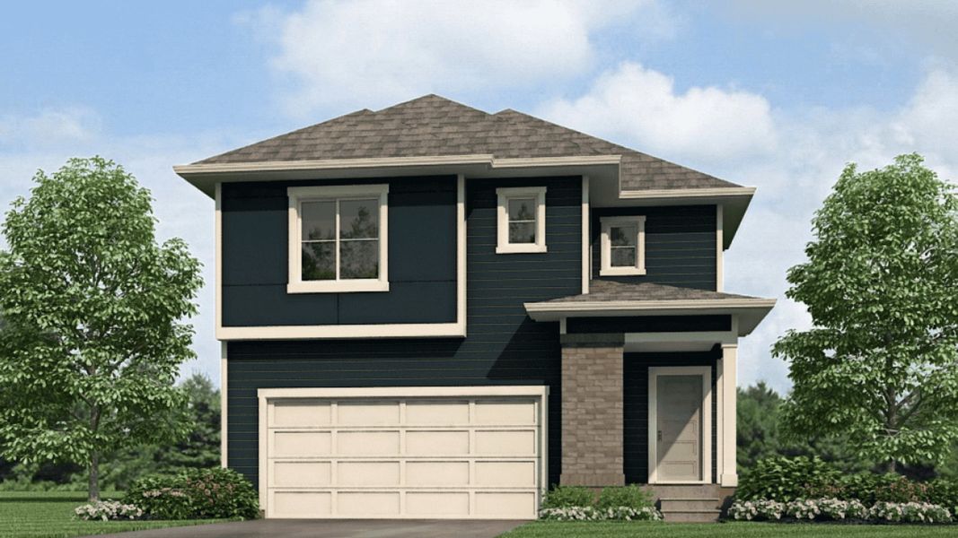 Representative exterior photo of a completed home built from the Elder by D.R. Horton in Sky Ranch, Watkins, CO (Image 20).