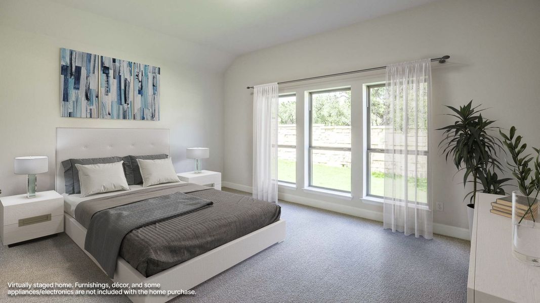 Furnished interior view inside a new home in Parmer Ranch, Georgetown (Image 6).
