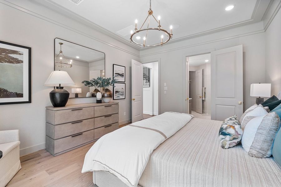 Furnished interior view inside a new home in The Highlands 50', Porter (Image 19).