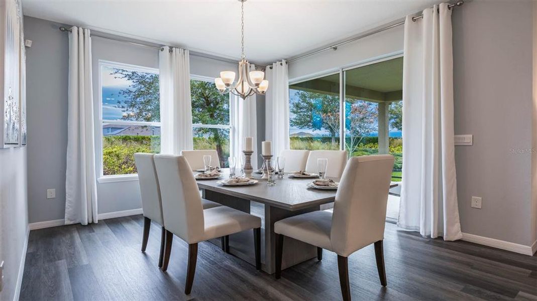 Furnished interior view inside a new home in Kindred, Kissimmee (Image 9).