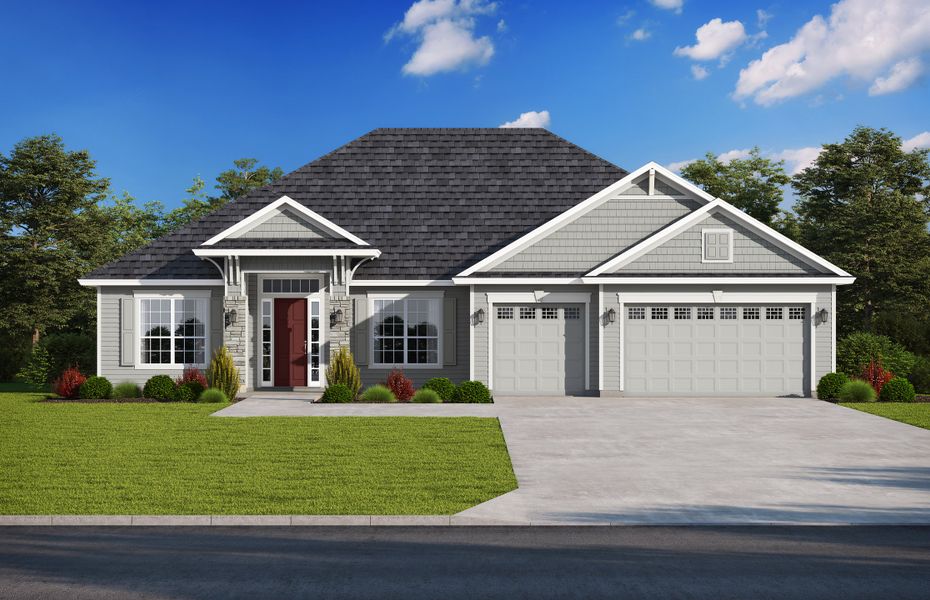 Representative exterior photo of a completed home built from the Bridgecreek by SEDA New Homes in Sandy Bluff, Yulee, FL (Image 2).