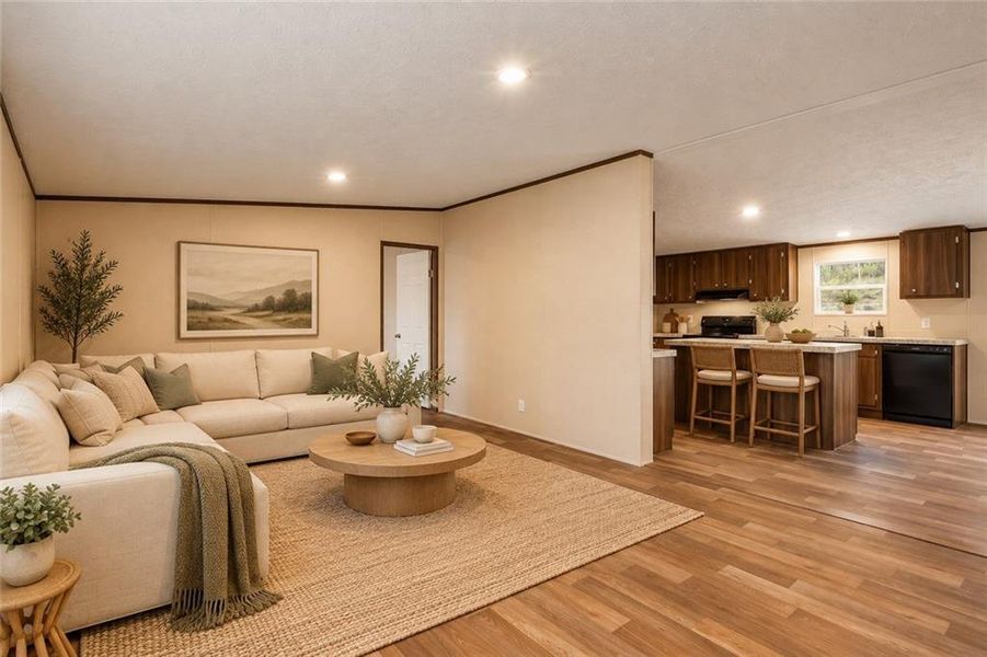 Furnished interior view inside a new home in , Ellijay (Image 10).