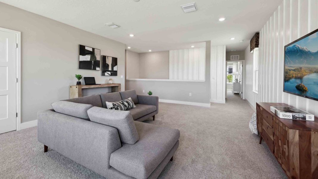 Representative furnished interior of a home built from the CORAL by D.R. Horton in Buchanan Trails, Newberry (Image 24).