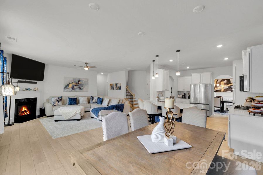 Furnished interior view inside a new home in Falls Cove at Lake Norman, Troutman (Image 11).