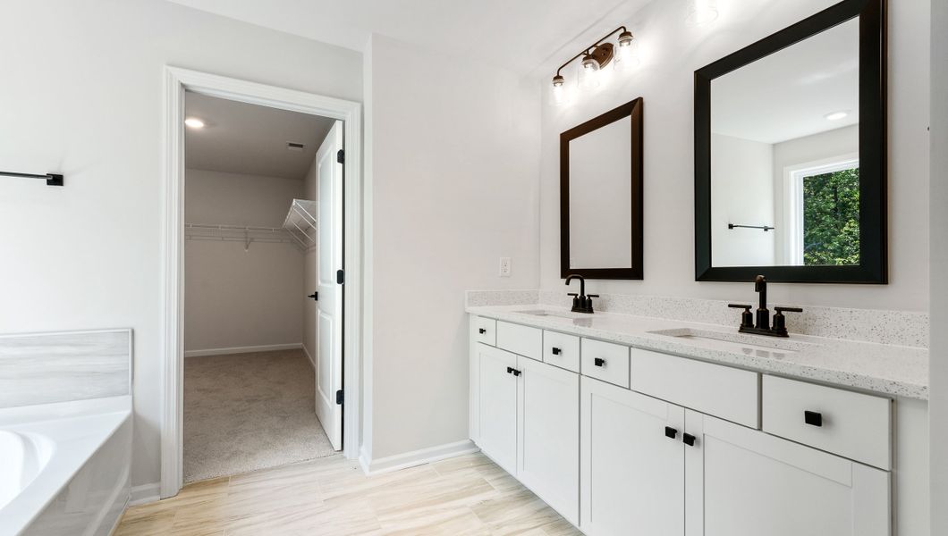 Representative furnished interior of a home built from the SUMMIT by D.R. Horton in Whitehawk Meadows, Travelers Rest (Image 11).