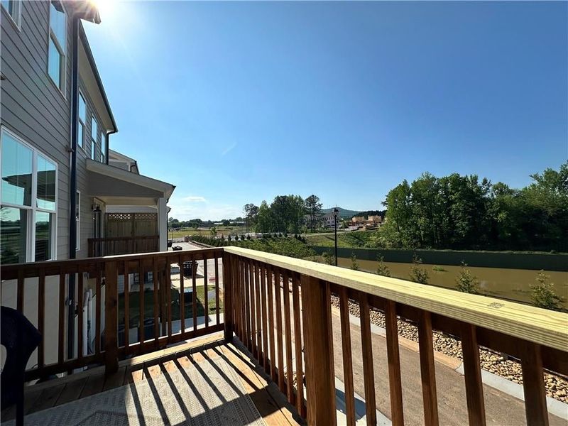 Views of Sawnee Mountain off the back deck *photos are from the Magnolia model at different home site*