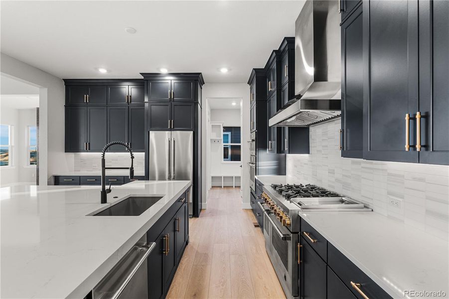 Furnished interior view inside a new home in Retreat at The Canyons, Castle Pines (Image 9).