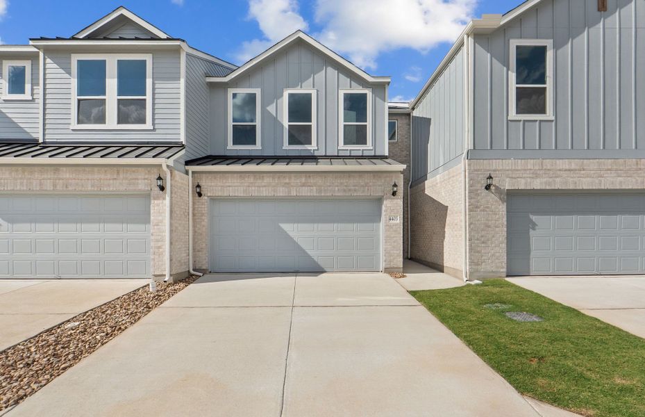 Front exterior of a new home in Northpoint at Old Settlers, Round Rock, TX, highlighting curb appeal (Image 23).