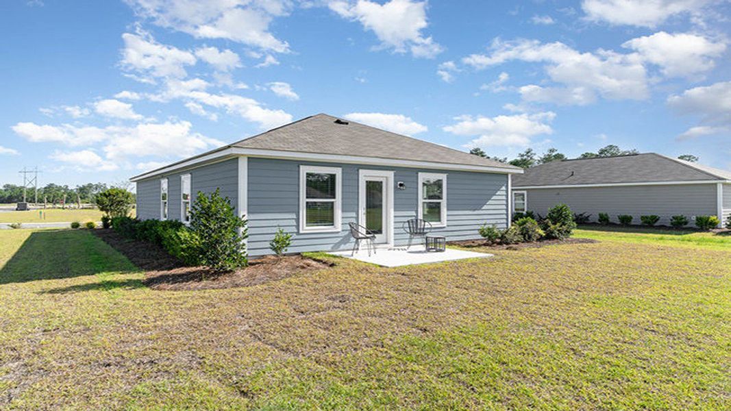 Exterior details and patio area of a home in Auberon Woods, Conway (Image 18). Exterior details and patio area of a home in Auberon Woods, Conway (Image 18).