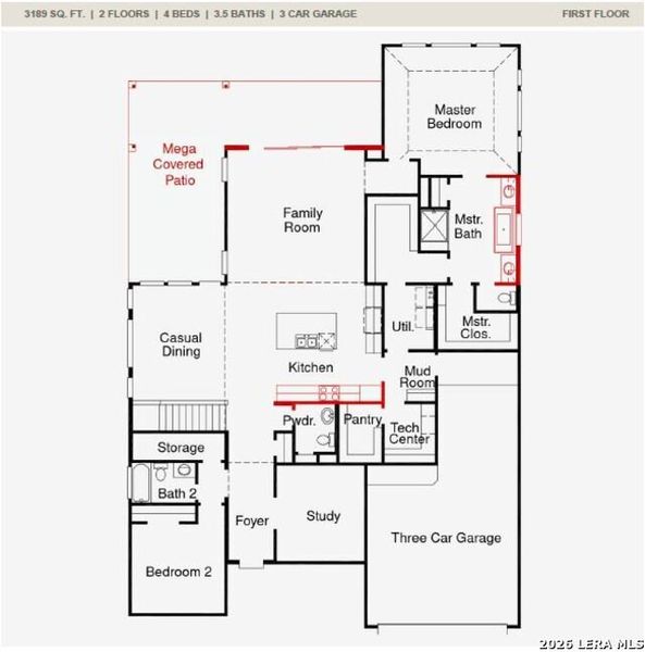 2D floor plan layout of this home in Megan's Landing, Castroville, TX (Image 3). 2D floor plan layout of this home in Megan's Landing, Castroville, TX (Image 3).