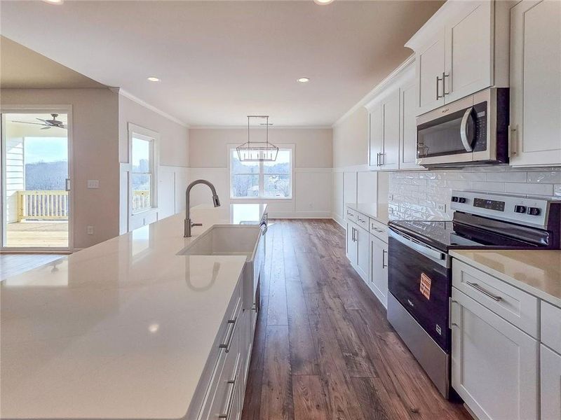 Furnished interior view inside a new home in , Dawsonville (Image 9).