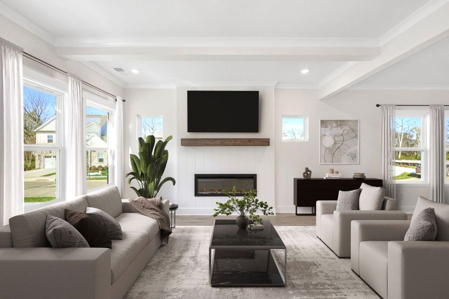 Virtually staged photo of actual home*