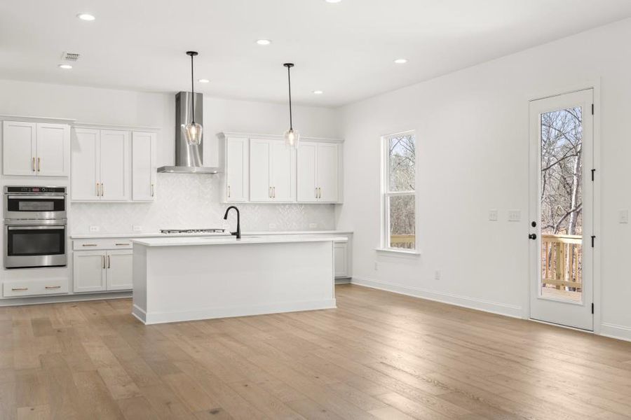 Furnished interior view inside a new home in East Harbor II at Chestatee, Dawsonville (Image 12).