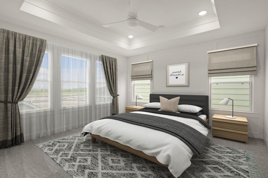 Spacious primary suite (*Photo not of actual home and used for illustration purposes only.) Spacious primary suite (*Photo not of actual home and used for illustration purposes only.)