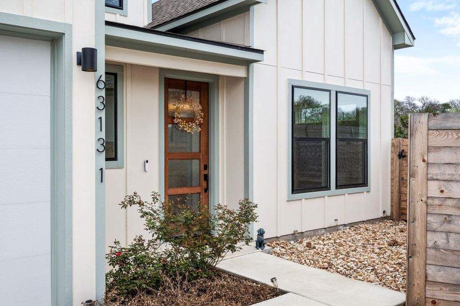 Exterior details and patio area of a home in , Austin (Image 3).