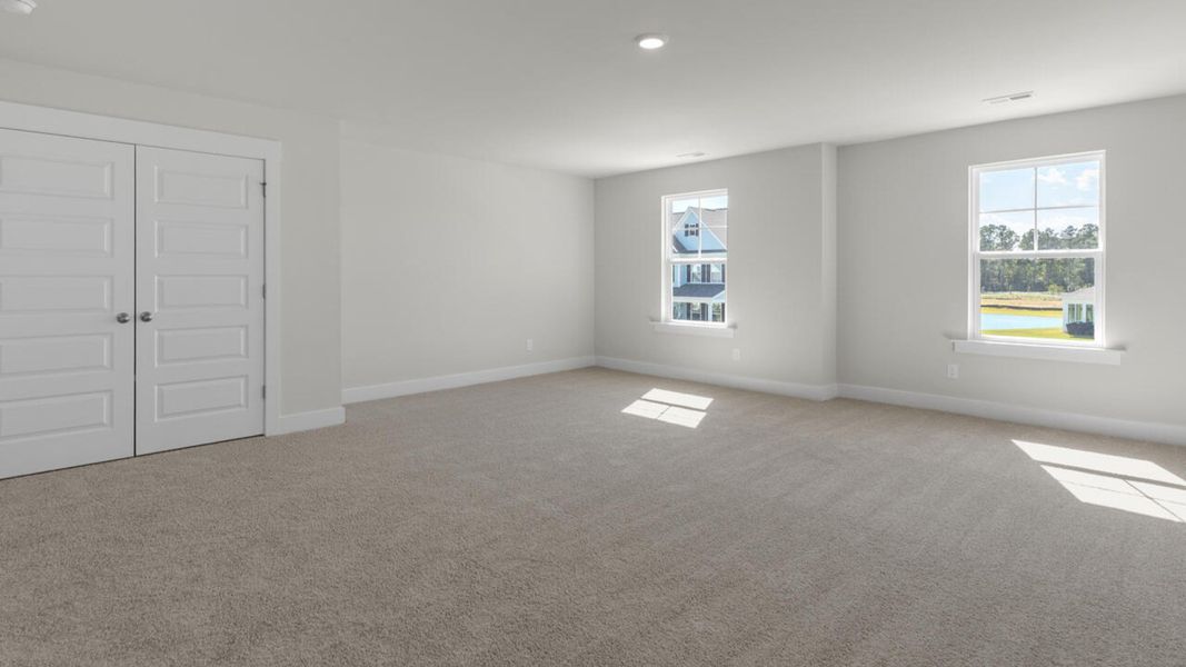 Representative unfurnished interior of a home built from the WREN by D.R. Horton in Indigo Preserve, Leland (Image 29). Representative unfurnished interior of a home built from the WREN by D.R. Horton in Indigo Preserve, Leland (Image 29).