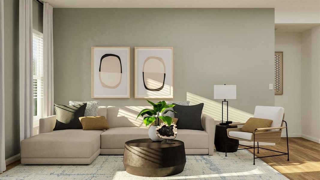 Furnished interior view inside a new home in , Kyle (Image 10).