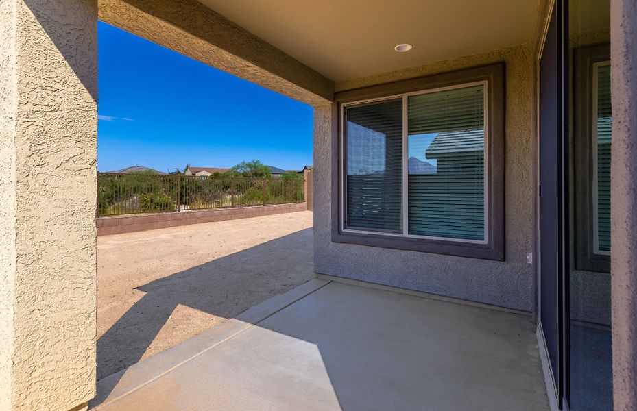 Exterior details and patio area of a home in Vistoso Canyon Estates, Oro Valley (Image 20).