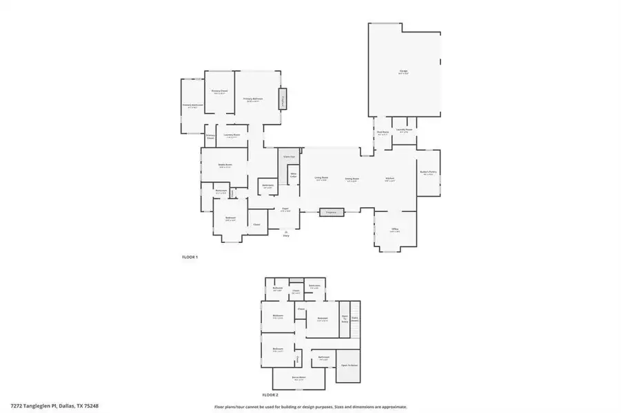 2D floor plan layout of this home in , Dallas, TX (Image 5). 2D floor plan layout of this home in , Dallas, TX (Image 5).