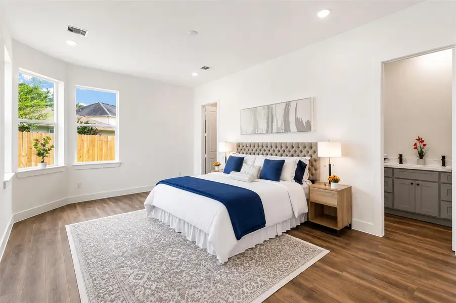 Furnished interior view inside a new home in , Spring (Image 30).