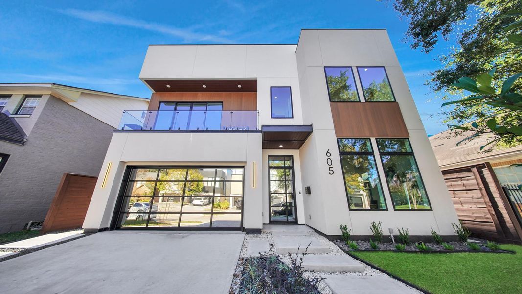 Front exterior of a new home in , Houston, TX, highlighting curb appeal (Image 24).