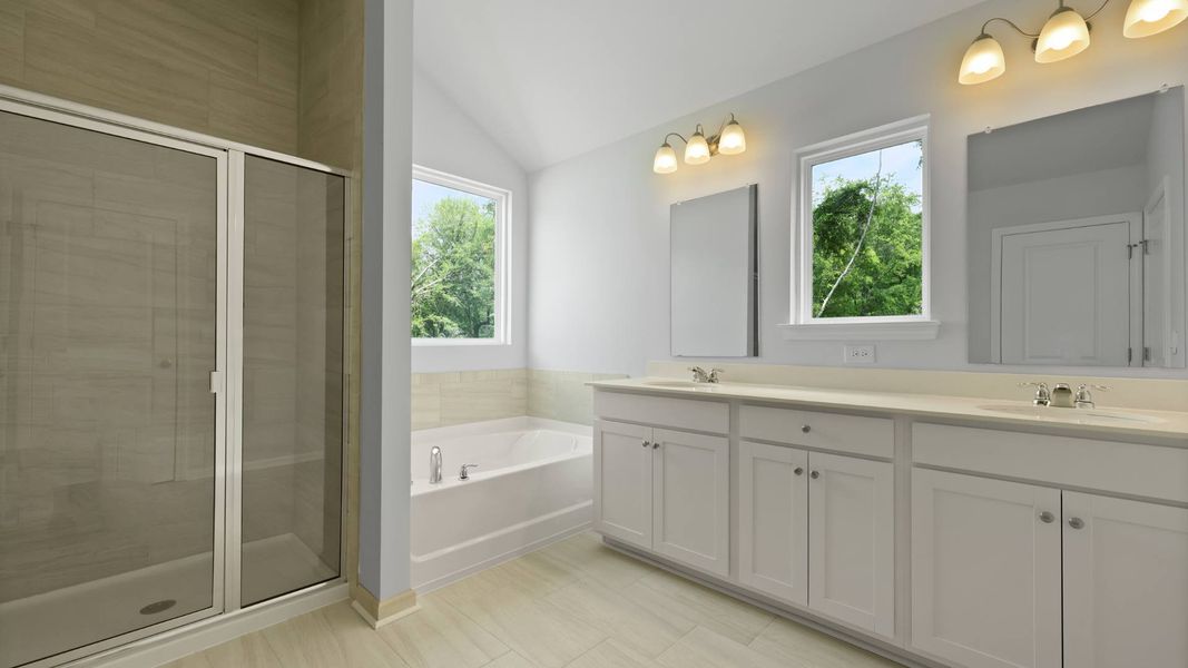 Representative furnished interior of a home built from the FORRESTER by D.R. Horton in Founders Corner, Summerville (Image 8).
