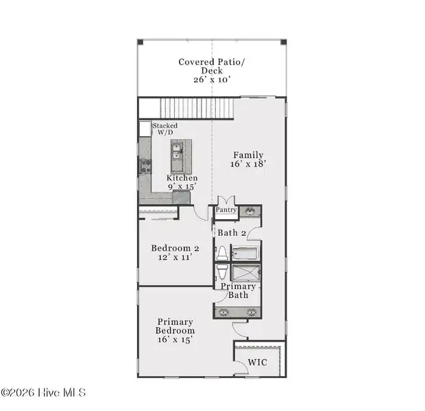 2D floor plan layout of this home in Fords Reach, Bolivia, NC (Image 4).