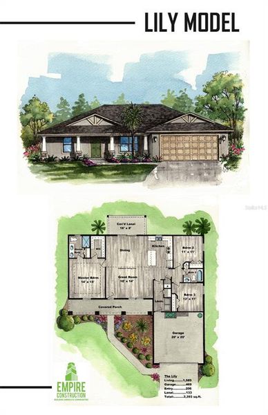 2D floor plan layout of this home in , Dunnellon, FL (Image 3).