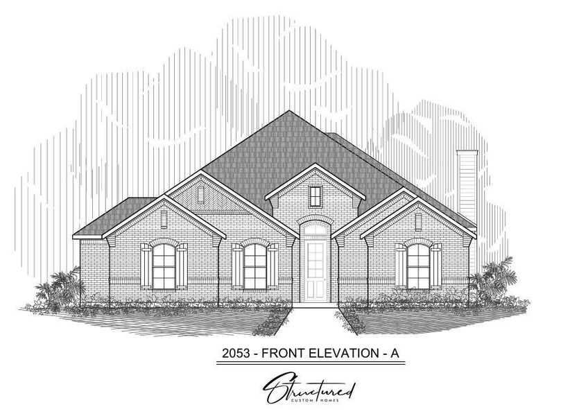 Exterior rendering of this home design in , Decatur, TX (Image 1).