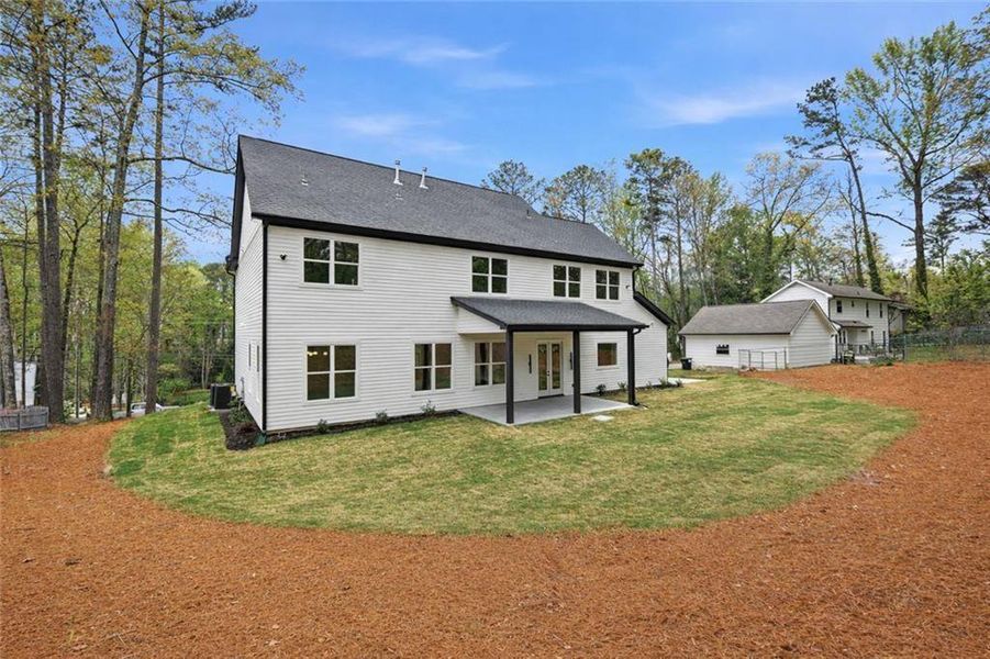 Exterior details and patio area of a home in , Marietta (Image 4).