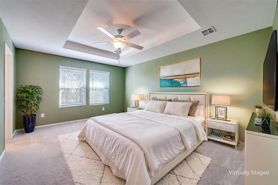 Primary Bedroom - virtually staged Primary Bedroom - virtually staged