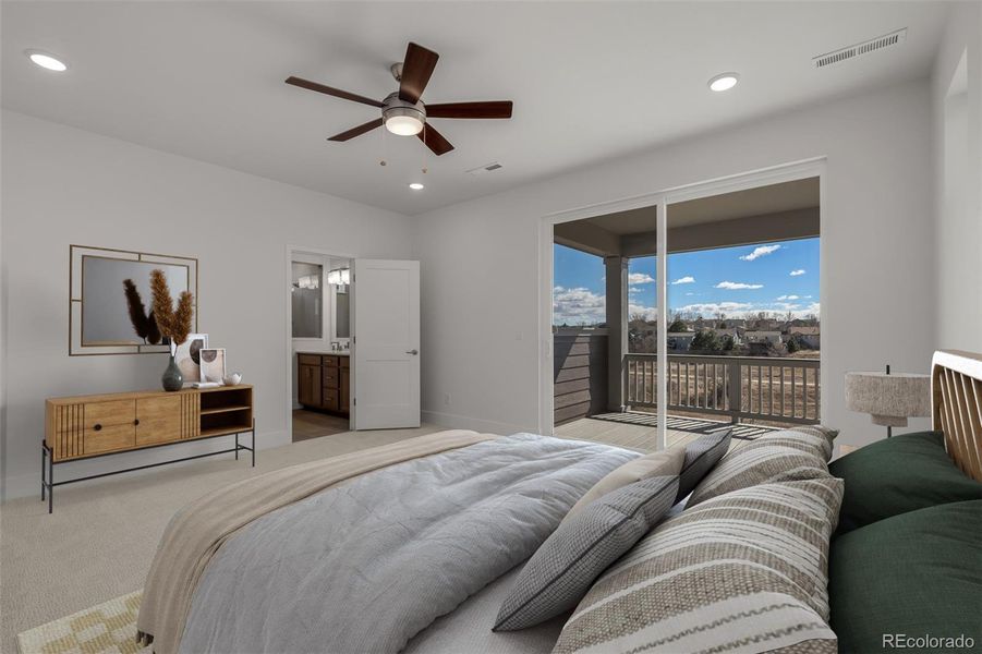 Furnished interior view inside a new home in Trailside at Cottonwood Creek, Colorado Springs (Image 15).