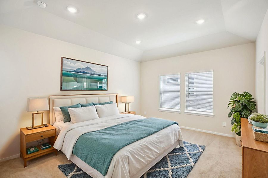 Furnished interior view inside a new home in Pinewood Trails - City Series, Atascocita (Image 19).