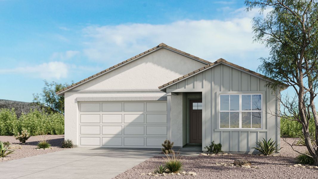 Representative exterior photo of a completed home built from the Sandstone by Taylor Morrison in Saddleback, Peoria, AZ (Image 3).