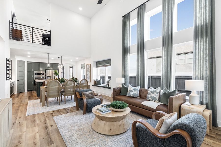 Representative Family Room - some options shown