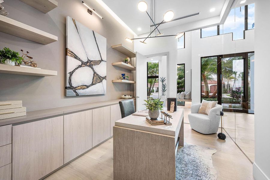 Furnished interior view inside a new home in , Boca Raton (Image 77).