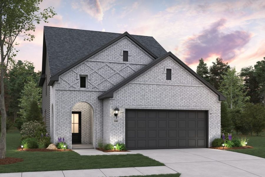 Representative exterior photo of a completed home built from the Cedar Sorella 40s by Brohn Homes in Sorella, Tomball, TX (Image 20).
