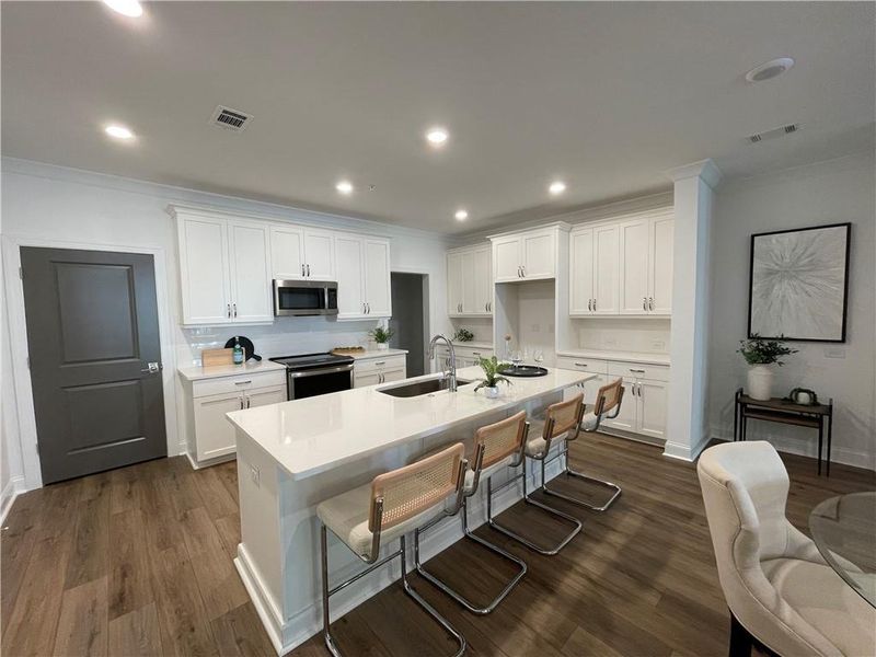 Furnished interior view inside a new home in Waterside Condos, Peachtree Corners (Image 13).
